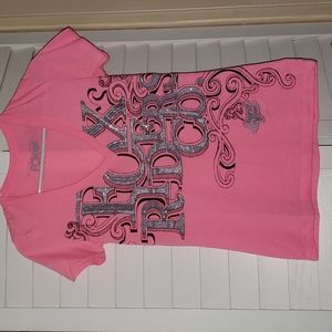 Fox Riders v-neck tee